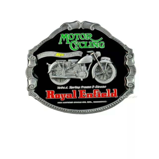 Royal Enfield Buckle Vintage Motorcycle Motorrad Oldtimer Gürtelschnalle *047