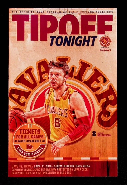 Cleveland Cavaliers Atlanta Hawks NBA Game Program 2016 Championship Season