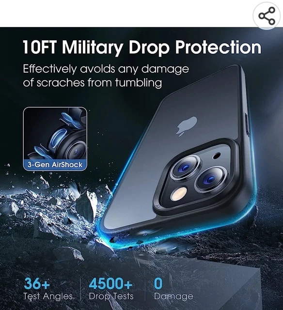 CASEKOO LC ZJ Series Designed for iPhone 13  Case Black