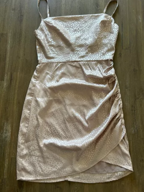 Lush Nordstrom Womens Blush Sleeveless Halter Neck Mini Dress Size Small