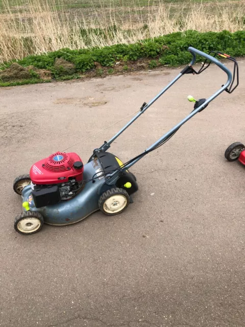 Petrol Lawnmower Honda Izy Runs Drives Rust  No Box  Spares Repair Export