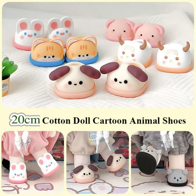 8 Styles Clothes Accessories Fashion Cartoon Shoes  20cm Cotton Doll/1/12 Dolls