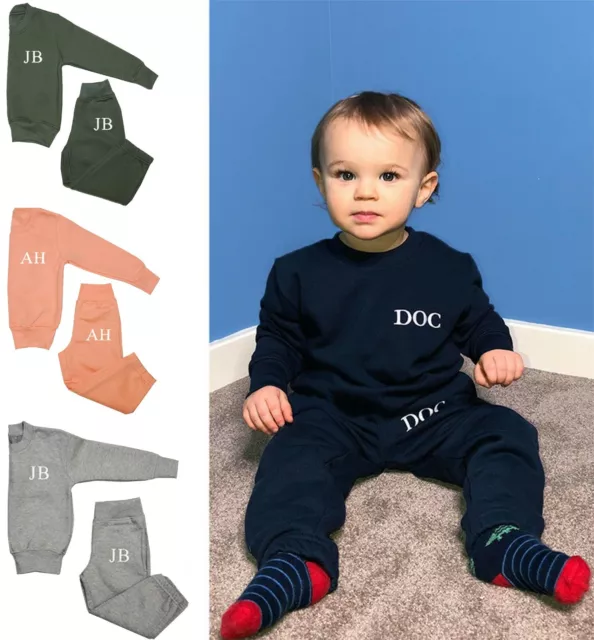 Personalised Baby Childrens Boy Girl Tracksuit Loungewear 6 Months - 6 Years