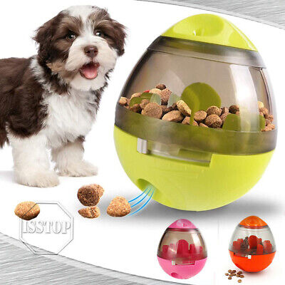 Pet Feeder Dog Tumbler Food Dispenser Bowl Funny Ball Toys Cat Food Container