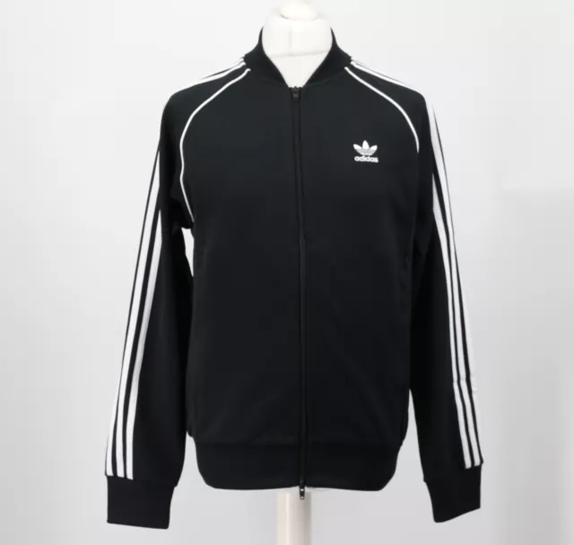 Adidas Mens Black Superstar Primeblue Track Top Full Zip Jacket Rrp £60 T