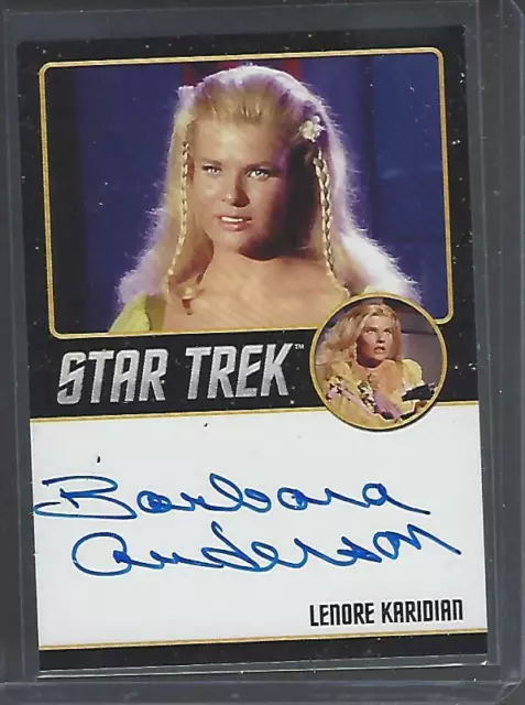 Women of Star Trek  Art & Images Barbara Anderson (Black) Autogramm autograph