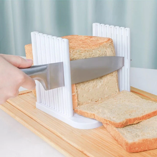 3PCS Pro Bread Slicer Loaf Toast Cutter Mold Maker Slicing Cutting Guide Kitchen