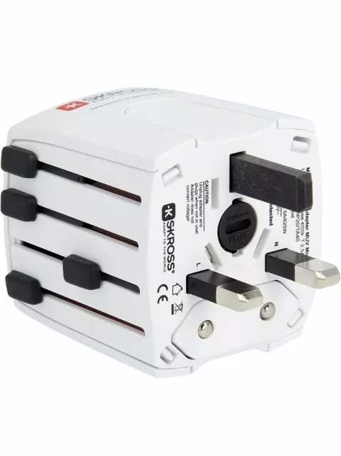 SKROSS - World Wide Travel Adapter MUV Micro Converter Globe Power Plug New (F2)