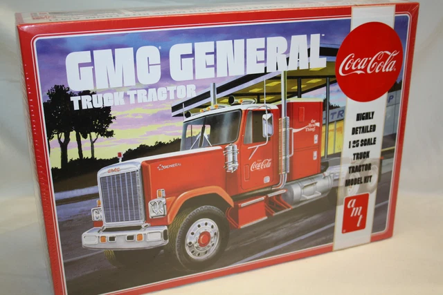 AMT/MPC AMT1179 - 1/25 1976er GMC General Semi Tractor, Coca Cola - Neu ...