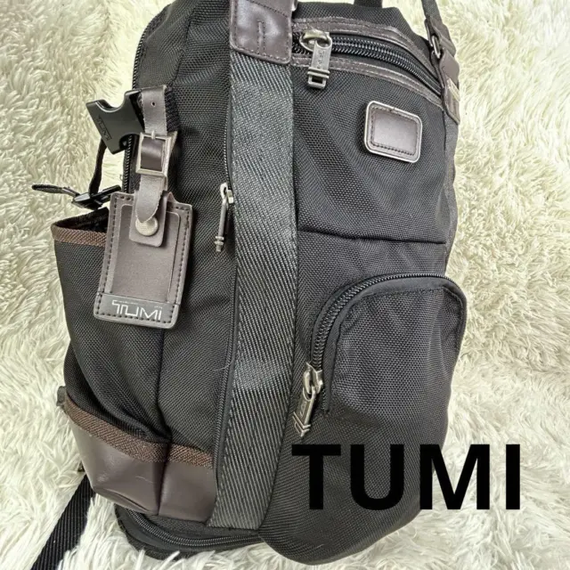 Tumi Alpha Bravo Lejeune Backpack Business Travel bag Black 222380HK2 Used