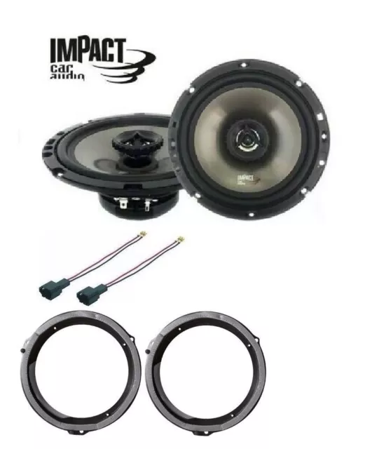 IMPACT EF-65X Set 2 Haut Parleur Ford C-Max Focus 2011> Brkt / Conn Auto