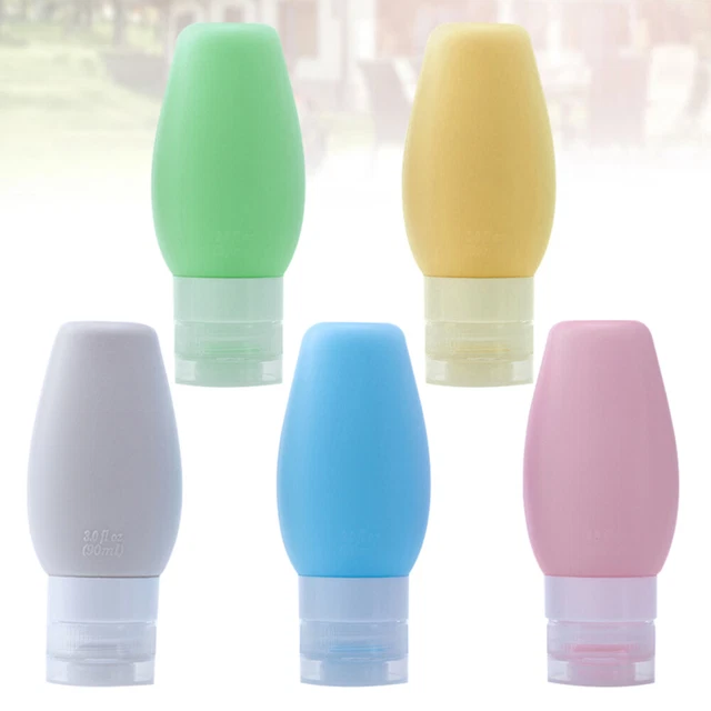 5 pz tubi per trucco flacone da liquore vuoto sala lozione in silicone