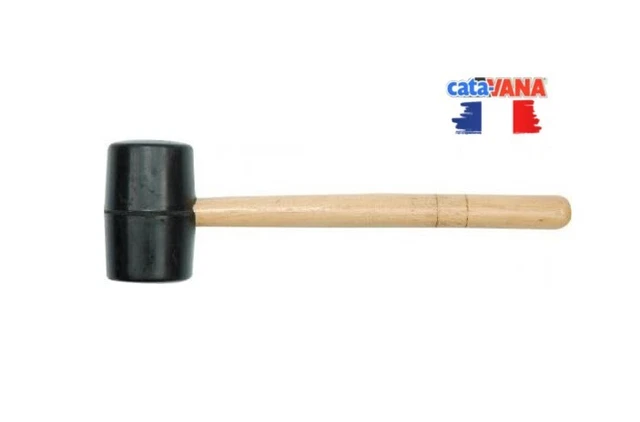Maillet En Caoutchouc Manche en Bois 55mm