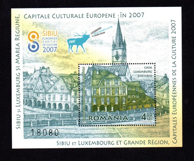 Romania/CEPT 2007 sheet Sibiu/European culture capital (Michel Bl.409) MNH