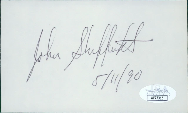 Johnny Sheffield Actor Signed 3x5 Index Card JSA Authenticated