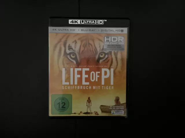Life of Pi 4k UHD Blu-Ray | Deutsch | Top Zustand | Sammlungsauflösung