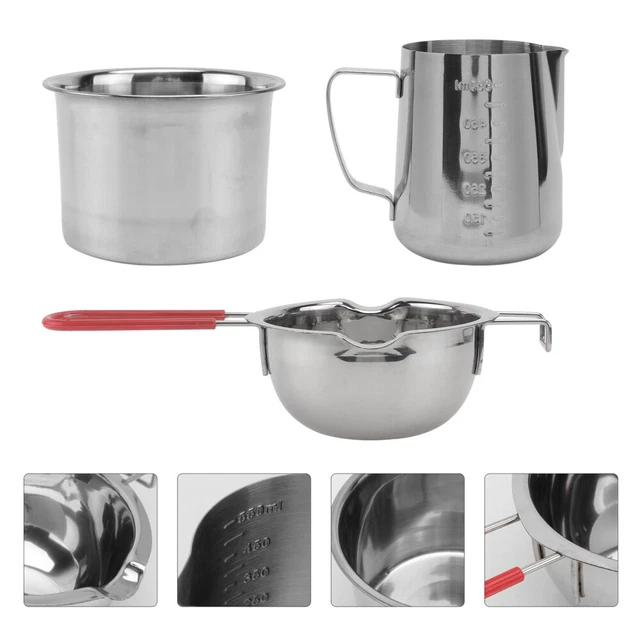 Mantequilla de chocolate - Olla de fusión Set Acero inoxidable Doble Caldera Olla para Mantequilla Colon