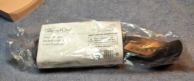 Tijeras de ensalada Pampered Chef #2582 tijeras de doble hoja SELLADAS NUEVAS
