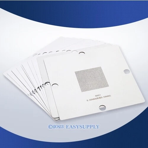 BGA 10 Pièces Universal 80x80MM Pochoirs pour puces à pas régulier