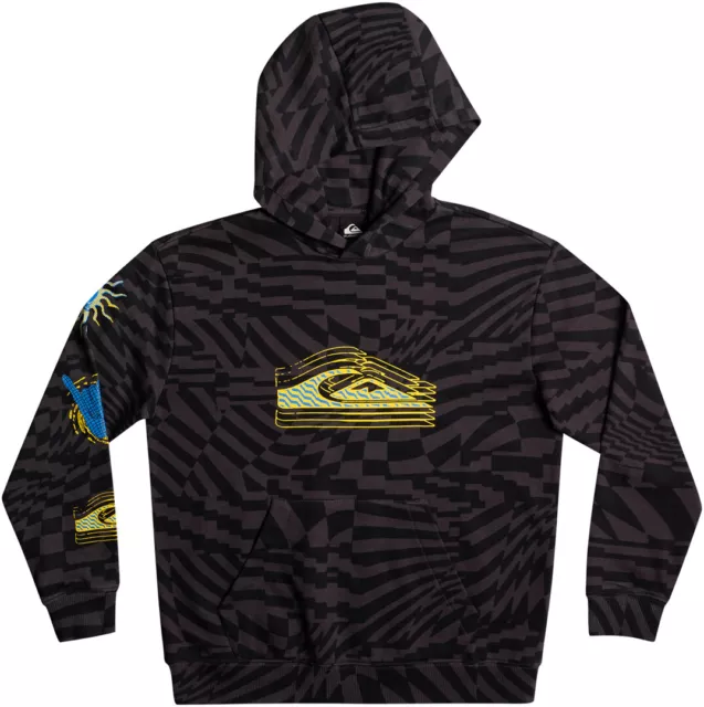 QUIKSILVER Pullover Hoodie BOYS RADICAL TIMES Hoodie 2023 black radical times