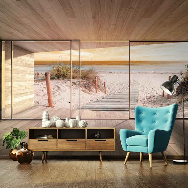 Fototapete Fenster Meerblick