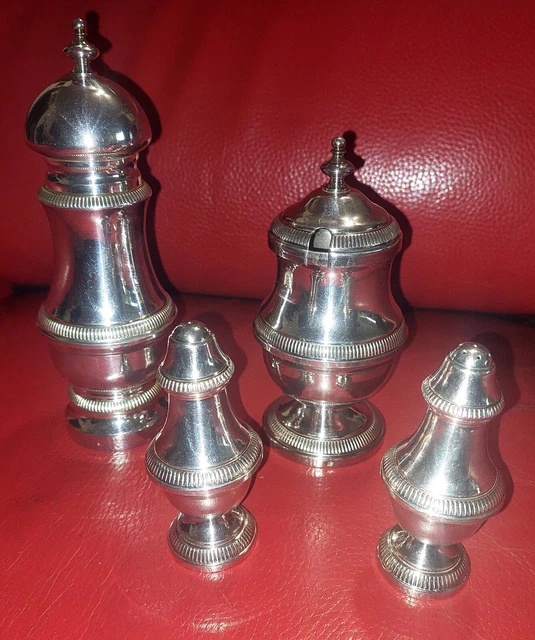SET DE TABLE MODELE PERLE POUR POIVRE SEL MOUTARDE ET SUCRE