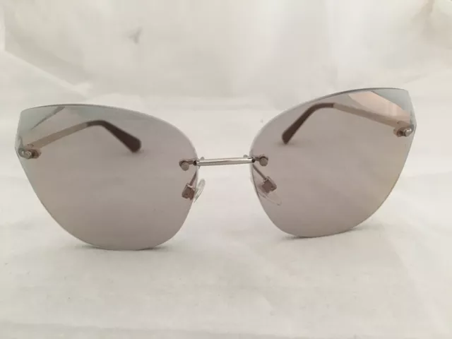 CHANEL 4237 C.124/5R Cat Eye Rimless Mirrored Sunglasses 61/16