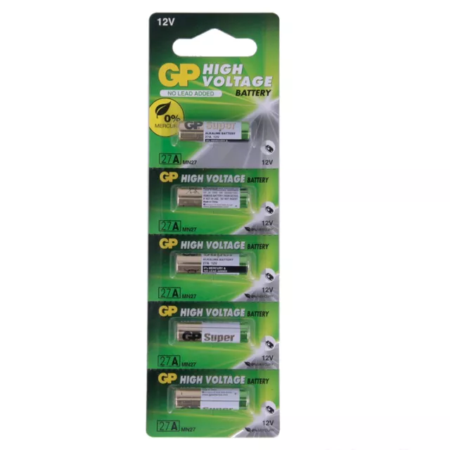 Pila Original GP SUPER 27A de 12 Voltios Blister Nuevo Alarma, Mando... a3342 nt