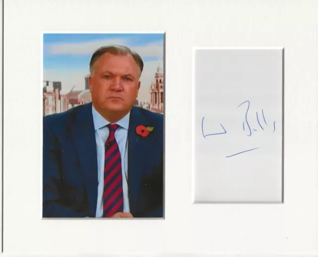 Ed Balls gmtv signed genuine authentic autograph signature AFTAL 73 COA