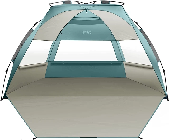 Pop up Beach Tent for 4 Person - Easy Setup and Portable Beach Shade Sun Shelter