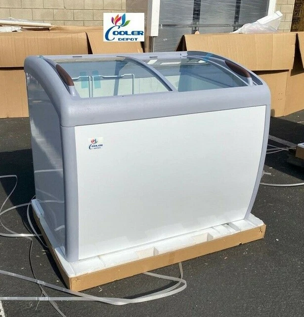 NEW 39& ICE Cream Gelato Chest Freezer Top Glass Display 9.2 Cubic Ft