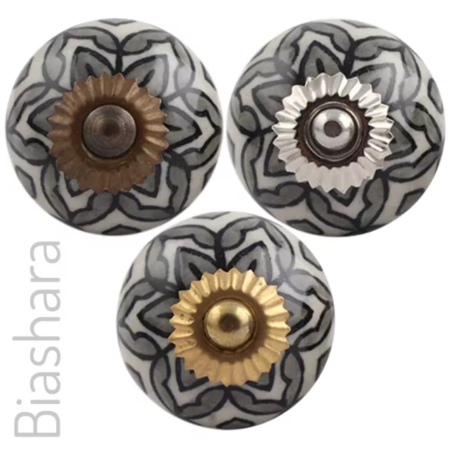CERAMIC DOOR KNOBS Cupboard Handles Cabinet Drawer Pulls Shabby Chic Antique