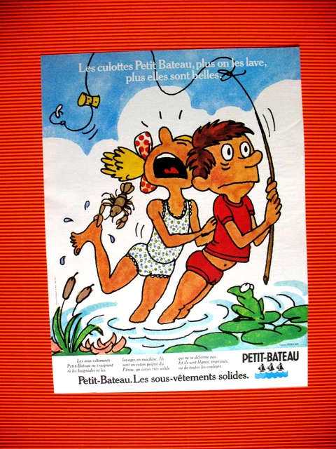 Press Advertisement Small Boat Panties Underwear Ad Illustration 1975