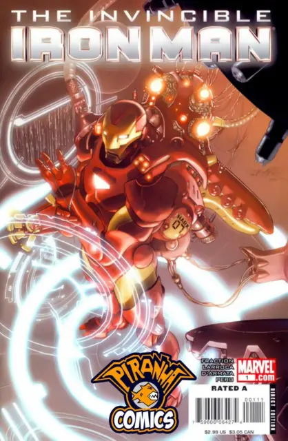 Invincible Iron Man #1 Salvador Larroca Variant (2008) Vf/Nm Marvel