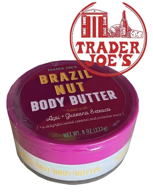 TRADER JOE'S BRAZIL Nut Body Butter 8 oz. Sealed New Acai & Guarara