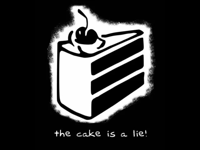 V1431 The Cake is a Lie Portal Video Game Cool Art Decor WALL POSTER PRINT