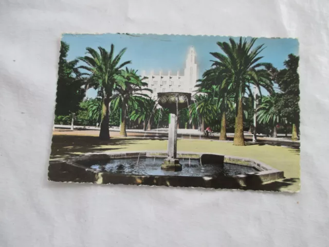 maroc  cpsm  carte postale casablanca le parc lyautey