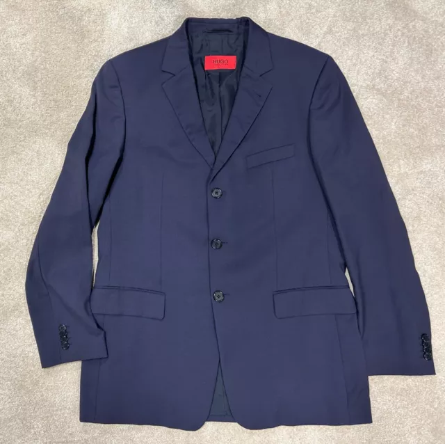 HUGO BOSS Adams Blue Wool Mens Blazer UK Chest 42