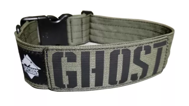 Tactical Dog Collar American Made 2" Army Green Militia edition Personalized