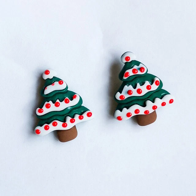 Christmas Earrings Ear Dangles Soft Clay Earrings Conversation Heart Earrings
