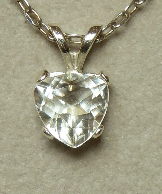 Pendentif Cœur En Argent Massif 925 Avec Coquillage Burgo Nacré - Occasion Neuf De Stock