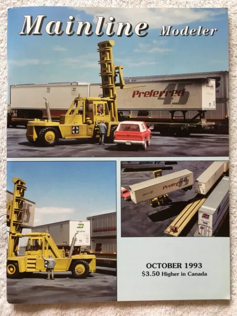 MAINLINE MODELER magazine October 1993 HO Roller Bearing Trucks, Time Saving Tip