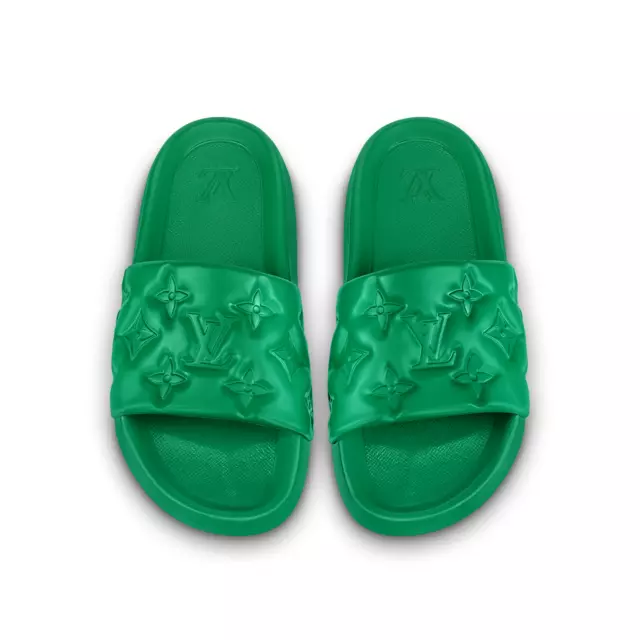 Louis Vuitton Mens Sandals 2023-24FW, Green, 6.0 (Stock Check Required)