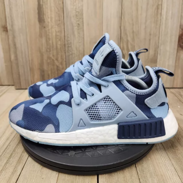 Womens Adidas NMD_XR1 size 7.5 Blue Duck Camo Camouflage Athletic Running Shoes