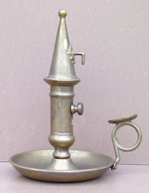 BOUGEOIR RAT DE Cave En Laiton Ancien EUR 24,00 - PicClick FR
