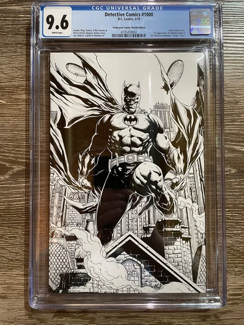 Detective Comics #1000 CGC 9.6 - Jason Fabok - Yesteryear Sketch Edition