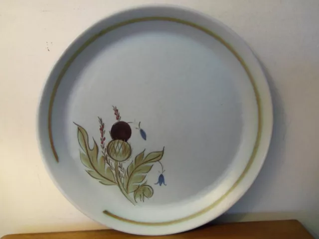 Buchan Thistle Dinner Plate, Portobello Stoneware 10” SCOTLAND 289 Heavy