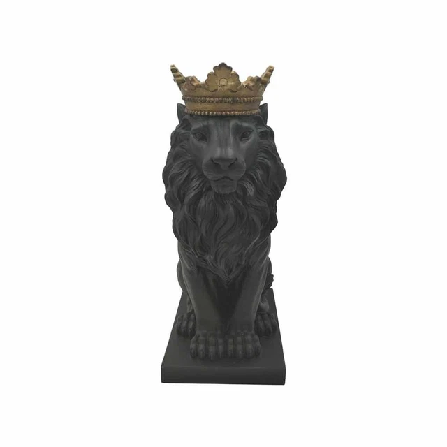 Comfy Hour Wildlife Collection 15" Lion Figurine, King of Forest Statue Sculp...