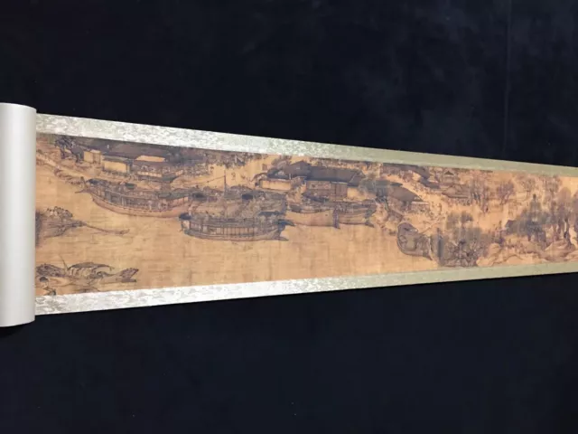 Old Chinese Long Scroll painting “Qing Ming Shang He Tu ”Zhang Zeduan张择端 清明上河图