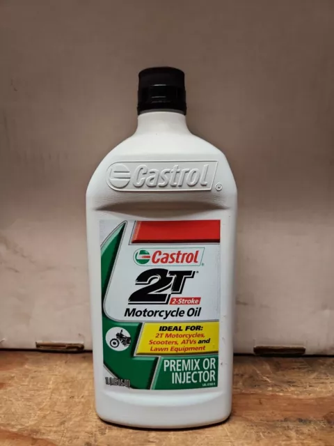CASTROL 2T 2-Stroke oil, 1.05 U.S QT PREMIX OR INJECTION